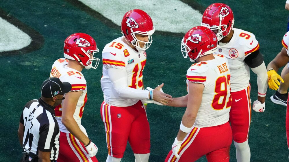 Patrick Mahomes and Travis Kelce